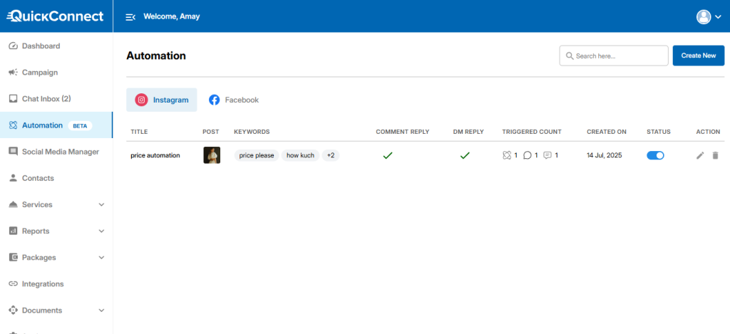 Create a New Automation