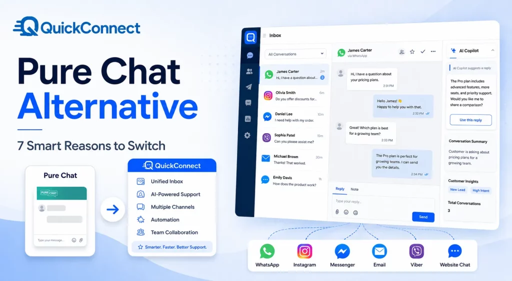 Pure Chat Alternative: 7 Reasons to Switch to QuickConnect
